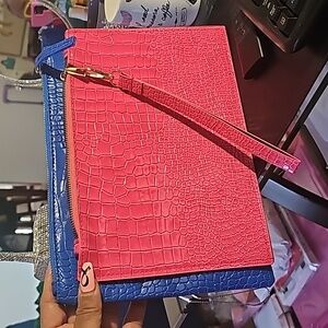 Fashion Crocodile Women Envelope Clutch Bag Ladies Evening Party Large Clutches